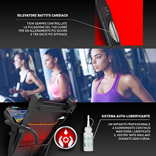 YM CINTA DE CORRER ELÉCTRICA PLEGABLE 1HP (2,5HP PEAK) 10 KM/H, SENSOR CARDÍACO, APLICACIÓN DE ENTRENAMIENTO Y MULTIJUGADOR KINOMAP, 12 PROGRAMAS, LUBRICACIÓN AUTOMÁTICA, LLAVES EN EL MANILLAR. YM CINTA DE CORRER ELÉCTRICA PLEGABLE 1HP (2,5HP PEAK) 10 KM/H, SENSOR CARDÍACO, APLICACIÓN DE ENTRENAMIENTO Y MULTIJUGADOR KINOMAP, 12 PROGRAMAS, LUBRICACIÓN AUTOMÁTICA, LLAVES EN EL MANILLAR.