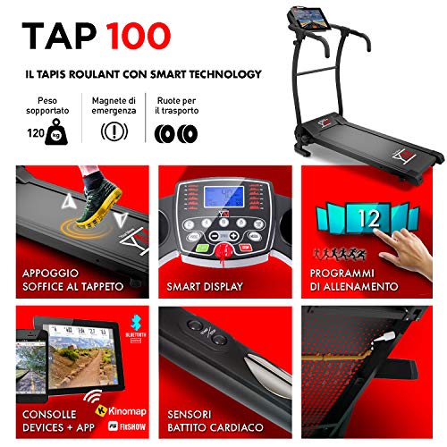 YM CINTA DE CORRER ELÉCTRICA PLEGABLE 1HP (2,5HP PEAK) 10 KM/H, SENSOR CARDÍACO, APLICACIÓN DE ENTRENAMIENTO Y MULTIJUGADOR KINOMAP, 12 PROGRAMAS, LUBRICACIÓN AUTOMÁTICA, LLAVES EN EL MANILLAR. YM CINTA DE CORRER ELÉCTRICA PLEGABLE 1HP (2,5HP PEAK) 10 KM/H, SENSOR CARDÍACO, APLICACIÓN DE ENTRENAMIENTO Y MULTIJUGADOR KINOMAP, 12 PROGRAMAS, LUBRICACIÓN AUTOMÁTICA, LLAVES EN EL MANILLAR.