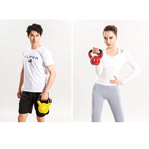 YMFZYM Kettlebell de Fitness, Kettlebell de Entrenamiento de Levantamiento de Pesas, Kettlebells de Entrenamiento de Fuerza, para Equipos de Gimnasio en casa,15kg