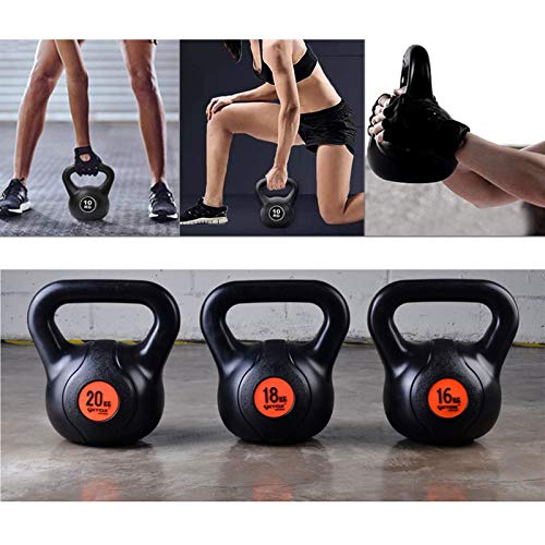 YMFZYM Kettlebells de Vinilo, Entrenamientos de Gimnasio en casa, Kettlebells, para Culturismo, Levantamiento de Pesas, Ejercicio,20kg