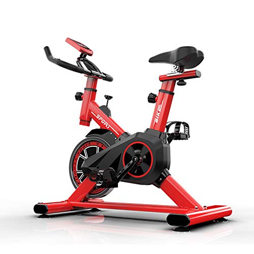 YMXLXL F-Bike, Bicicleta EstáTica con Sensores De Pulso De Mano, con/Sin Respaldo, Plegable, Unisex,Red