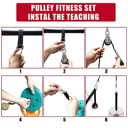 YMYGCC Poleas Gimnasio Gimnasio Fitness bíceps tríceps forarme Entrenador Entrenador de Fuerza Entrenador Pesado polea máquina máquina Sistema de Entrenamiento casero Accesorios 77 (Color : Set) YMYGCC Poleas Gimnasio Gimnasio Fitness bíceps tríceps forarme Entrenador Entrenador de Fuerza Entrenador Pesado polea máquina máquina Sistema de Entrenamiento casero Accesorios 77 (Color : Set)