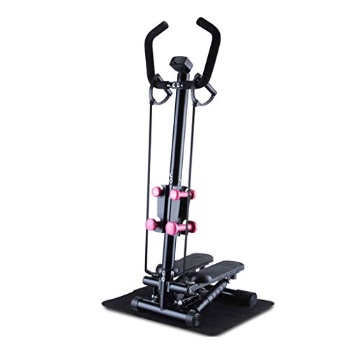 YNLRY Ejercicio Paso Automático Mini Paso A Paso Y La Aptitud del Ejercicio De La Manija De La Máquina De Ejercicios con Cordón Familia Paso A Paso (Color : Black, Size : 41 * 33 * 120 CM)