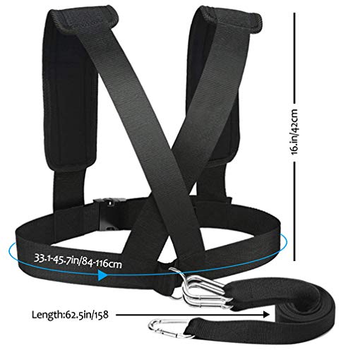 YNXing Arnés de Trineo Entrenamiento Entrenamiento de Resistencia y Asistencia Entrenamiento Físico Equipo de Cuerdas de Resistencia Mejorando la Velocidad, la Resistencia y la Fuerza YNXing Arnés de Trineo Entrenamiento Entrenamiento de Resistencia y Asistencia Entrenamiento Físico Equipo de Cuerdas de Resistencia Mejorando la Velocidad, la Resistencia y la Fuerza