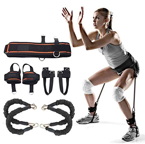 YNXing Cuerda de Entrenamiento de Fuerza para Boxeo, Baloncesto, Valla Entrenamiento Resistencia Cuerda elástica Azul Cuerda de tensión Equipo de Fitness (Negro) YNXing Cuerda de Entrenamiento de Fuerza para Boxeo, Baloncesto, Valla Entrenamiento Resistencia Cuerda elástica Azul Cuerda de tensión Equipo de Fitness (Negro)