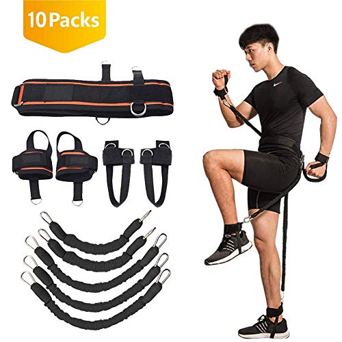 YNXing Cuerda de Entrenamiento de Fuerza para Boxeo, Baloncesto, Valla Entrenamiento Resistencia Cuerda elástica Azul Cuerda de tensión Equipo de Fitness (Negro) YNXing Cuerda de Entrenamiento de Fuerza para Boxeo, Baloncesto, Valla Entrenamiento Resistencia Cuerda elástica Azul Cuerda de tensión Equipo de Fitness (Negro)