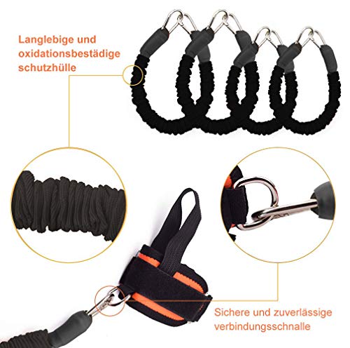 YNXing Cuerda de Entrenamiento de Fuerza para Boxeo, Baloncesto, Valla Entrenamiento Resistencia Cuerda elástica Azul Cuerda de tensión Equipo de Fitness (Negro) YNXing Cuerda de Entrenamiento de Fuerza para Boxeo, Baloncesto, Valla Entrenamiento Resistencia Cuerda elástica Azul Cuerda de tensión Equipo de Fitness (Negro)