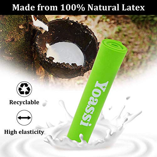 Yoassi Bandas de Resistencia, Kit de 5 Bandas Elasticas Fitness, de 4 Loop Bandas y 1 Plana Cinta de Ejercicios, para Yoga, Pilates, Crossfit, de Látex Natural, Multi-Colores Yoassi Bandas de Resistencia, Kit de 5 Bandas Elasticas Fitness, de 4 Loop Bandas y 1 Plana Cinta de Ejercicios, para Yoga, Pilates, Crossfit, de Látex Natural, Multi-Colores