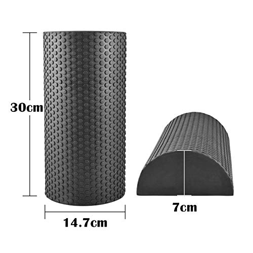 Yoassi - Rodillo de Espuma para Yoga, Pilates y Fitness, Foam Para Pantorrillas, Ejercicio de Pie y Cuello para Hornear, ligero, Tejido Profundo Liberación Miofascial y Alivio de Dolores Yoassi - Rodillo de Espuma para Yoga, Pilates y Fitness, Foam Para Pantorrillas, Ejercicio de Pie y Cuello para Hornear, ligero, Tejido Profundo Liberación Miofascial y Alivio de Dolores