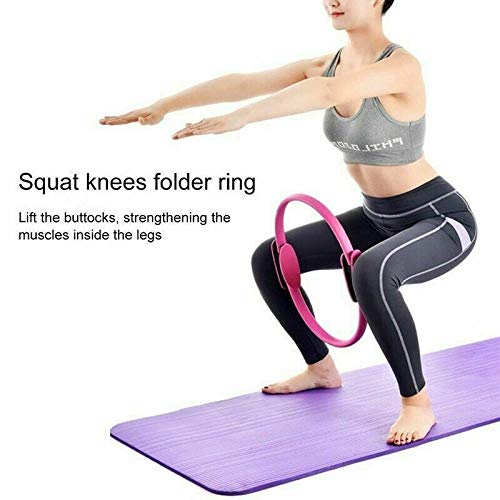 Yoga Aros de pilates, Anillo de Pilates Resistencia, Círculo Mágico aparatos para hacer ejercicio casa para abdominales, piernas - los Muslos Internos y Externos