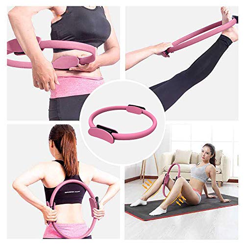 Yoga Aros de pilates, Anillo de Pilates Resistencia, Círculo Mágico aparatos para hacer ejercicio casa para abdominales, piernas - los Muslos Internos y Externos