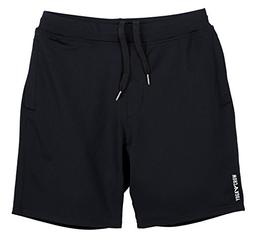 YOGA CROW shorts cortos con forro resistente a los olores para hombre Medio Cuervo negro