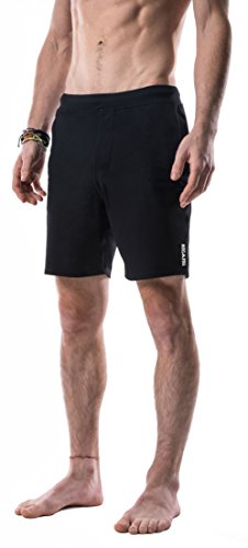YOGA CROW shorts cortos con forro resistente a los olores para hombre Medio Cuervo negro