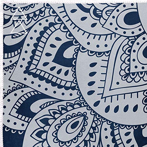 Yoga Design Lab | Toalla de Yoga | Suave y Acolchada | Antideslizante | Absorbente | Hecho de Microfibra de Botellas recicladas | Diseñada con tintas ecológicas (Mandala Sapphire) Yoga Design Lab | Toalla de Yoga | Suave y Acolchada | Antideslizante | Absorbente | Hecho de Microfibra de Botellas recicladas | Diseñada con tintas ecológicas (Mandala Sapphire)