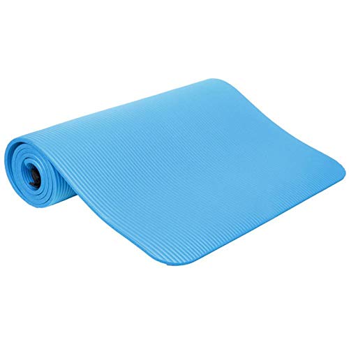 Yoga Mat 183 * 61 * 1 Cm Espesor Alfombrilla De Yoga Antideslizante Gimnasio Deportivo Alfombras Suaves De Pilates Plegable para Culturismo Equipo De Ejercicios De Fitness, Azul, España