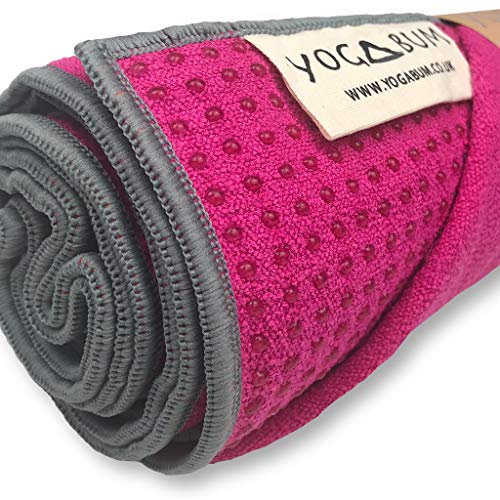 Yogabum Antideslizante Yoga Mat Prima Toalla (Strawberry Pink)