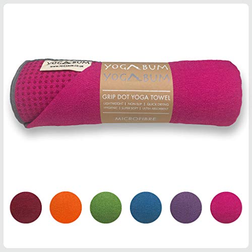 Yogabum Antideslizante Yoga Mat Prima Toalla (Strawberry Pink)