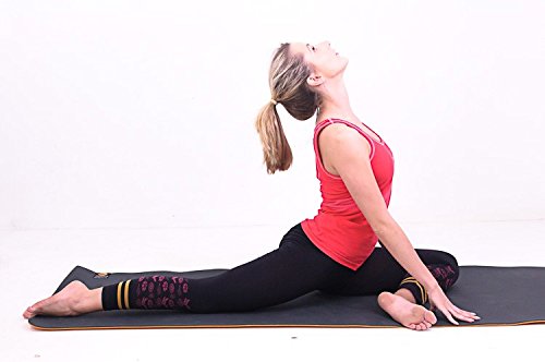 Yogamasti Mujer sin Costuras Yoga Hatha Capri Negro UK (8 – 10)