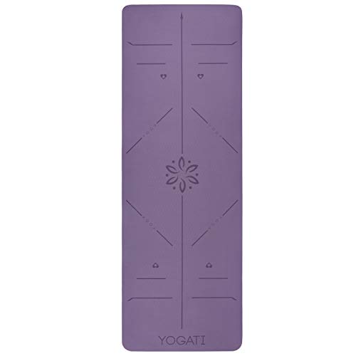 YOGATI – Esterilla Yoga con Correa. Esterilla Deporte Gruesa para Yoga, Pilates y Fitness. Colchoneta Yoga Antideslizante para Abdominales - Yoga Mat YOGATI – Esterilla Yoga con Correa. Esterilla Deporte Gruesa para Yoga, Pilates y Fitness. Colchoneta Yoga Antideslizante para Abdominales - Yoga Mat