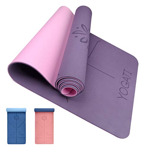 YOGATI – Esterilla Yoga con Correa. Esterilla Deporte Gruesa para Yoga, Pilates y Fitness. Colchoneta Yoga Antideslizante para Abdominales - Yoga Mat YOGATI – Esterilla Yoga con Correa. Esterilla Deporte Gruesa para Yoga, Pilates y Fitness. Colchoneta Yoga Antideslizante para Abdominales - Yoga Mat