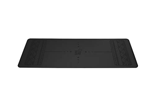 Yogi Bare Paws - Esterilla de Yoga de Agarre Supremo - Caucho Natural con guías para la Correcta alineación del Cuerpo - Negro Yogi Bare Paws - Esterilla de Yoga de Agarre Supremo - Caucho Natural con guías para la Correcta alineación del Cuerpo - Negro