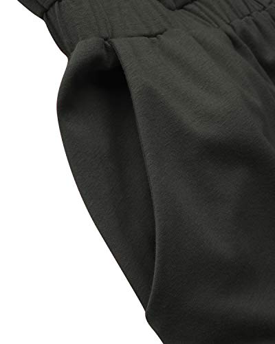 Yoins - Mono de manga larga para mujer, un solo hombro, elegante, monocromático A-gris oscuro. XL Yoins - Mono de manga larga para mujer, un solo hombro, elegante, monocromático A-gris oscuro. XL