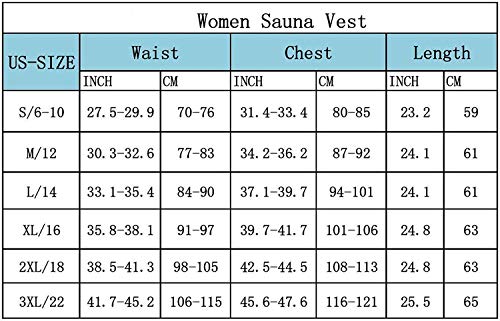 Yokald Faja Reductora Adelgazante Abdominal Mujer Neopreno Camiseta Sudoración Compresión de Sauna Chaleco para Pérdida de Peso con Quema Grasa Deportivo (Negro, 3XL)