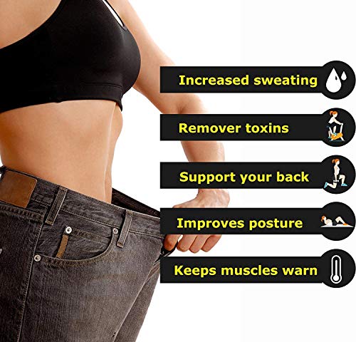 Yokald Faja Reductora Adelgazante Abdominal Mujer Neopreno Camiseta Sudoración Compresión de Sauna Chaleco para Pérdida de Peso con Quema Grasa Deportivo (Negro, M) Yokald Faja Reductora Adelgazante Abdominal Mujer Neopreno Camiseta Sudoración Compresión de Sauna Chaleco para Pérdida de Peso con Quema Grasa Deportivo (Negro, M)