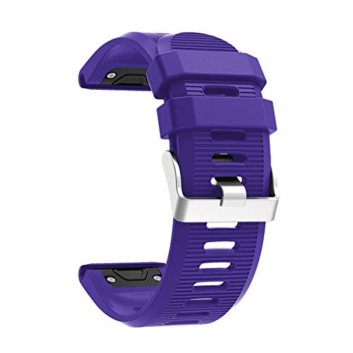 YOKING - Correa de silicona de grano horizontal para gar-Min Fenix5X Plus, accesorios para caja de reloj inteligente YOKING - Correa de silicona de grano horizontal para gar-Min Fenix5X Plus, accesorios para caja de reloj inteligente