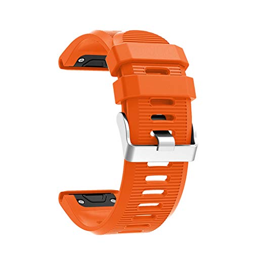 YOKING - Correa de silicona de grano horizontal para gar-Min Fenix5X Plus, accesorios para caja de reloj inteligente YOKING - Correa de silicona de grano horizontal para gar-Min Fenix5X Plus, accesorios para caja de reloj inteligente
