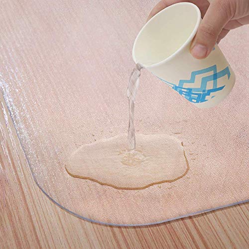 YOLEO Alfombrilla Transparente para Silla para Suelos Duros, Antideslizante, Material PVC-135x114 cm YOLEO Alfombrilla Transparente para Silla para Suelos Duros, Antideslizante, Material PVC-135x114 cm