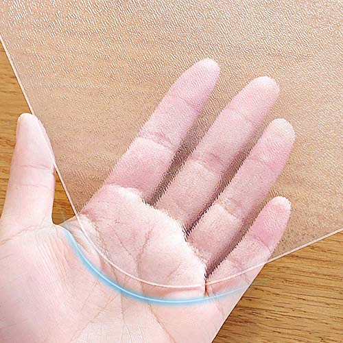 YOLEO Alfombrilla Transparente para Silla para Suelos Duros, Antideslizante, Material PVC-135x114 cm YOLEO Alfombrilla Transparente para Silla para Suelos Duros, Antideslizante, Material PVC-135x114 cm