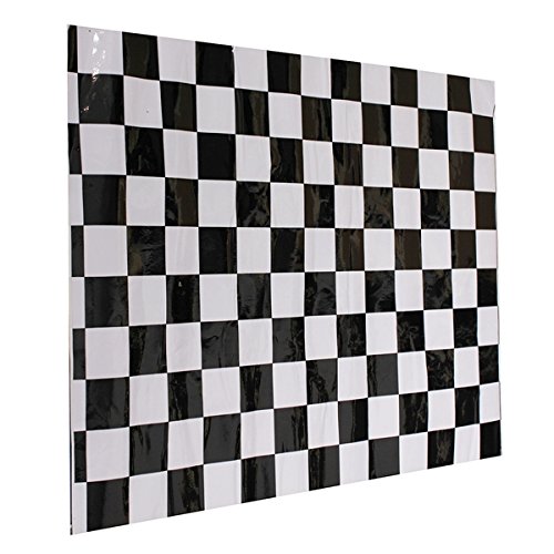 YONGYAO 2Pcs Checkered Patrón Vinilo Lado Espejo Pegatinas para Mini Cooper