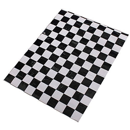 YONGYAO 2Pcs Checkered Patrón Vinilo Lado Espejo Pegatinas para Mini Cooper
