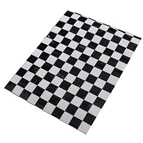 YONGYAO 2Pcs Checkered Patrón Vinilo Lado Espejo Pegatinas para Mini Cooper YONGYAO 2Pcs Checkered Patrón Vinilo Lado Espejo Pegatinas para Mini Cooper