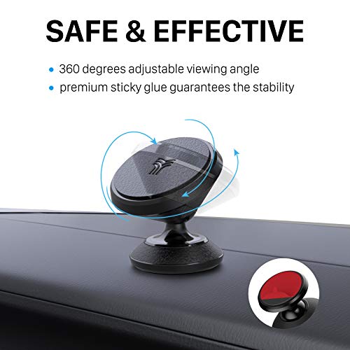 YOSH Soporte Magnético Móvil Coche Universal, Iman Móvil Coche Soporte Auto Salpicadero 360° Rotación para iPhone 12 11 Pro XS MAX X 8 7, Galaxy Xiaomi Dispositivo GPS y ect YOSH Soporte Magnético Móvil Coche Universal, Iman Móvil Coche Soporte Auto Salpicadero 360° Rotación para iPhone 12 11 Pro XS MAX X 8 7, Galaxy Xiaomi Dispositivo GPS y ect