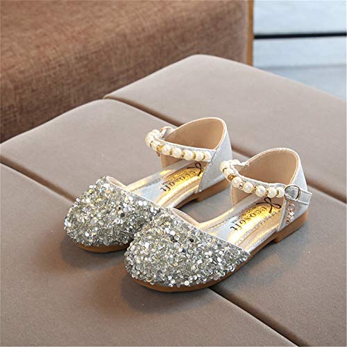 YOSICIL Bebé Niñas Zapatos de La Princesa de Lentejuelas Tacón Bajo Antideslizante Zapatillas de Ballet Latino Planos Zapatos de Fiesta Formal Cumpleaños Boda EU 21-36 Infantil 1-12 Años YOSICIL Bebé Niñas Zapatos de La Princesa de Lentejuelas Tacón Bajo Antideslizante Zapatillas de Ballet Latino Planos Zapatos de Fiesta Formal Cumpleaños Boda EU 21-36 Infantil 1-12 Años