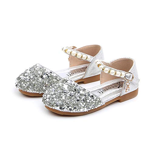 YOSICIL Bebé Niñas Zapatos de La Princesa de Lentejuelas Tacón Bajo Antideslizante Zapatillas de Ballet Latino Planos Zapatos de Fiesta Formal Cumpleaños Boda EU 21-36 Infantil 1-12 Años YOSICIL Bebé Niñas Zapatos de La Princesa de Lentejuelas Tacón Bajo Antideslizante Zapatillas de Ballet Latino Planos Zapatos de Fiesta Formal Cumpleaños Boda EU 21-36 Infantil 1-12 Años