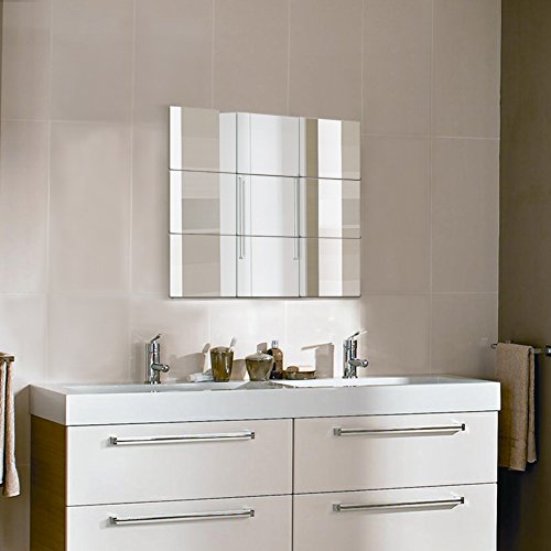 Yosoo Health Gear Espejo Adhesivos de Pared Cuadrados, 25 Piezas Adhesivos de Pared con Espejo Extraíble, Etiqueta Autoadhesiva para la Decoración de la Sala de Estar de la Casa Yosoo Health Gear Espejo Adhesivos de Pared Cuadrados, 25 Piezas Adhesivos de Pared con Espejo Extraíble, Etiqueta Autoadhesiva para la Decoración de la Sala de Estar de la Casa