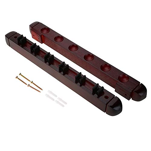 Yosoo Health Gear Estante para Tacos de Billar, Rack para Tacos de Billar montado en la Pared con Clips, Rack para Tacos de Billar de Madera Dura, Tiene Capacidad para 6 Tacos Yosoo Health Gear Estante para Tacos de Billar, Rack para Tacos de Billar montado en la Pared con Clips, Rack para Tacos de Billar de Madera Dura, Tiene Capacidad para 6 Tacos