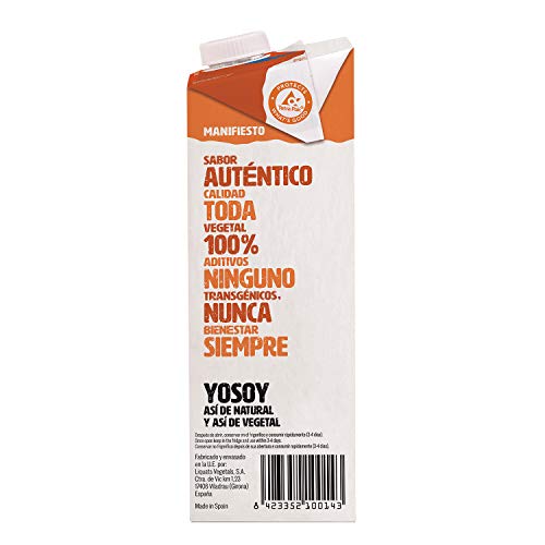 Yosoy - Bebida Vegetal de Avena - Caja de 6 x 1L
