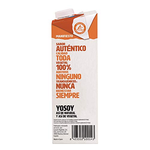 Yosoy - Bebida Vegetal de Avena - Caja de 6 x 1L Yosoy - Bebida Vegetal de Avena - Caja de 6 x 1L
