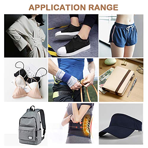 YOTINO 2 paquetes de bandas elásticas anchas para coser con cuerda elástica plana, incluye 1 paquete de bobina elástica blanca y 1 paquete de carrete de banda elástica negra, 4 m x 10 cm YOTINO 2 paquetes de bandas elásticas anchas para coser con cuerda elástica plana, incluye 1 paquete de bobina elástica blanca y 1 paquete de carrete de banda elástica negra, 4 m x 10 cm