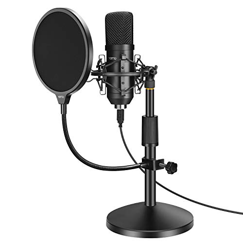 YOTTO Micrófono USB, PC Micrófono de Condensador para ordenador profesional 192KHz/24bit cardioide Micrófono con soporte de micrófono, filtro pop para Twitch Streaming, Podcasting, Youtube, Skype YOTTO Micrófono USB, PC Micrófono de Condensador para ordenador profesional 192KHz/24bit cardioide Micrófono con soporte de micrófono, filtro pop para Twitch Streaming, Podcasting, Youtube, Skype