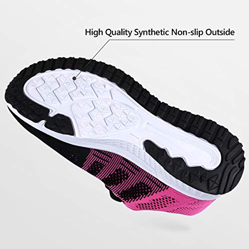 Youecci Zapatillas de Deportivos de Running para Mujer Deportivo de Exterior Interior Gimnasia Ligero Sneakers Fitness Atlético Caminar Zapatos Transpirable Rojo 38 EU