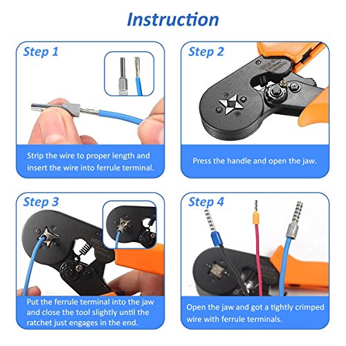 YoungRich Conectores Terminales Electricos Cable Kit con 8 Colores Crimpadora de Terminales con 880pcs Terminales Juego Aislante Casquillos YoungRich Conectores Terminales Electricos Cable Kit con 8 Colores Crimpadora de Terminales con 880pcs Terminales Juego Aislante Casquillos