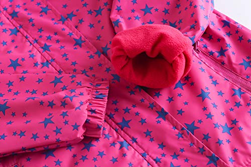 YoungSoul Chaqueta Impermeable para NiƱa - Cortavientos con Forro Polar y Capucha- Abrigo Deportivo Primavera OtoƱo, Rojo, 9-10 aƱos/140 YoungSoul Chaqueta Impermeable para NiƱa - Cortavientos con Forro Polar y Capucha- Abrigo Deportivo Primavera OtoƱo, Rojo, 9-10 aƱos/140