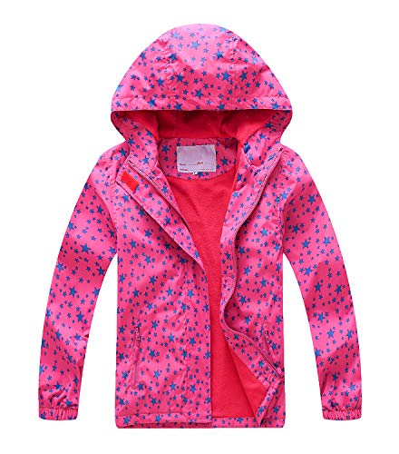 YoungSoul Chaqueta Impermeable para NiƱa - Cortavientos con Forro Polar y Capucha- Abrigo Deportivo Primavera OtoƱo, Rojo, 9-10 aƱos/140 YoungSoul Chaqueta Impermeable para NiƱa - Cortavientos con Forro Polar y Capucha- Abrigo Deportivo Primavera OtoƱo, Rojo, 9-10 aƱos/140
