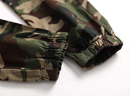 YoungSoul Pantalones Camuflaje para niño - Joggers con Bajos Ajustados - Pantalón de chándal con Cintura elástica Verde(Regular Fit) 13-14 años YoungSoul Pantalones Camuflaje para niño - Joggers con Bajos Ajustados - Pantalón de chándal con Cintura elástica Verde(Regular Fit) 13-14 años