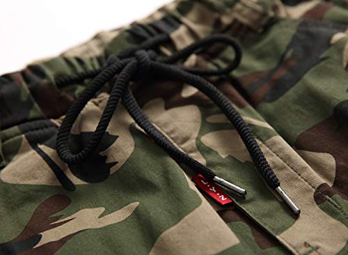 YoungSoul Pantalones Camuflaje para niño - Joggers con Bajos Ajustados - Pantalón de chándal con Cintura elástica Verde(Regular Fit) 13-14 años YoungSoul Pantalones Camuflaje para niño - Joggers con Bajos Ajustados - Pantalón de chándal con Cintura elástica Verde(Regular Fit) 13-14 años